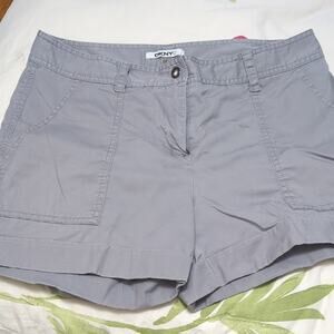 DKNY Gray Cargo Shorts with Relaxed Fit